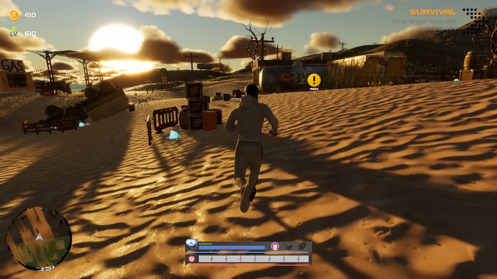 Player piloting a boat at night in Tides of Destiny