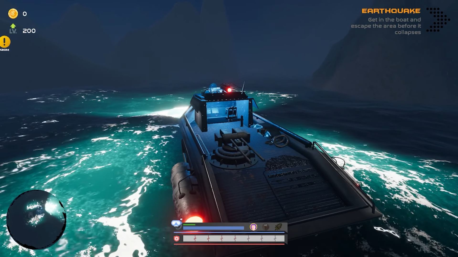 Underwater traversal in a submerged area of Tides of Destiny